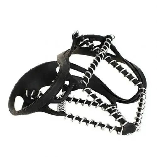 1Pair Outdoor Sports Shoe Cover Non-slip Crampons Ice Grip Walk Traction Cleats for Hiking Shoes Mountaineering Boots