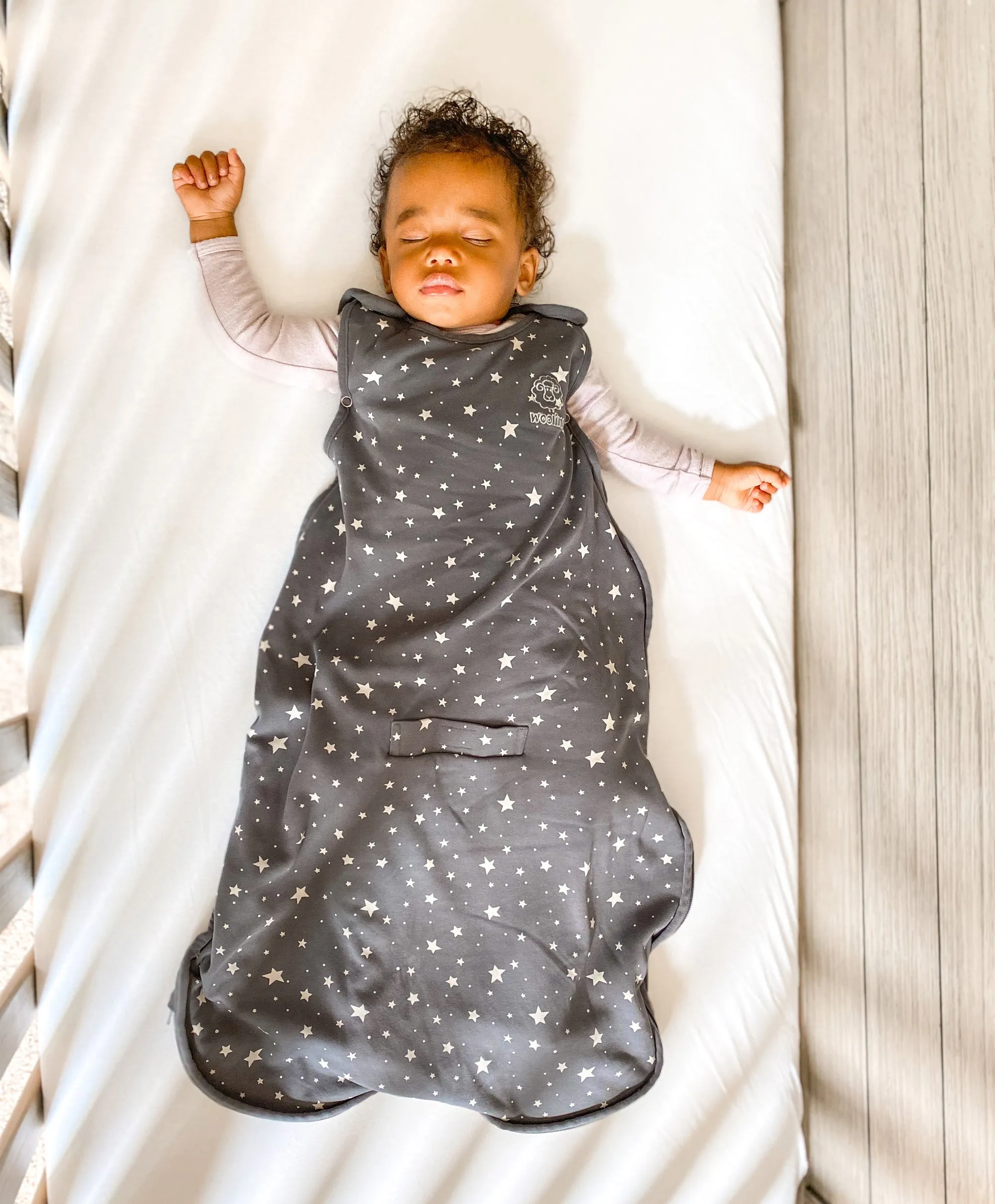 4 Season® Ultimate Baby Sleep Bag, Merino Wool & Organic Cotton, Star Gray