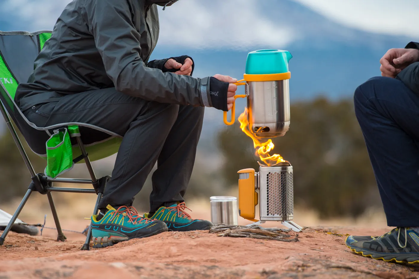 BioLite CampStove 2 Bundle: Portable Grill, KettlePot, and FlexLight - Ultimate Survival Gear Combo