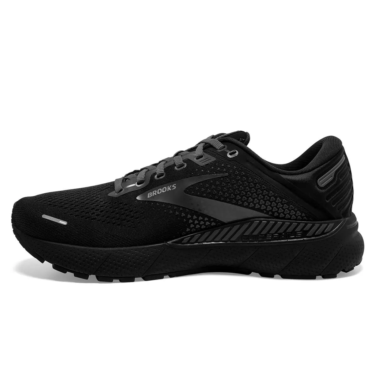 Mens Brooks Adrenaline GTS 22 Running Shoes in Sleek Black/Ebony