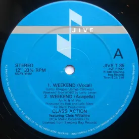 Class Action Featuring Christine Wiltshire - Weekend (12", Single) (VG)