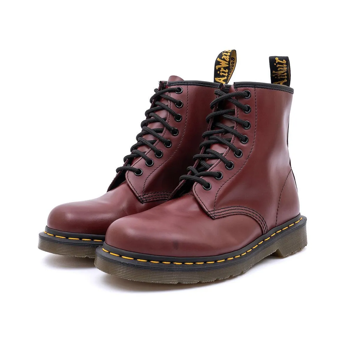 Dr. Martens 1460 Ankle Boots Leather Burgundy Colour For Men