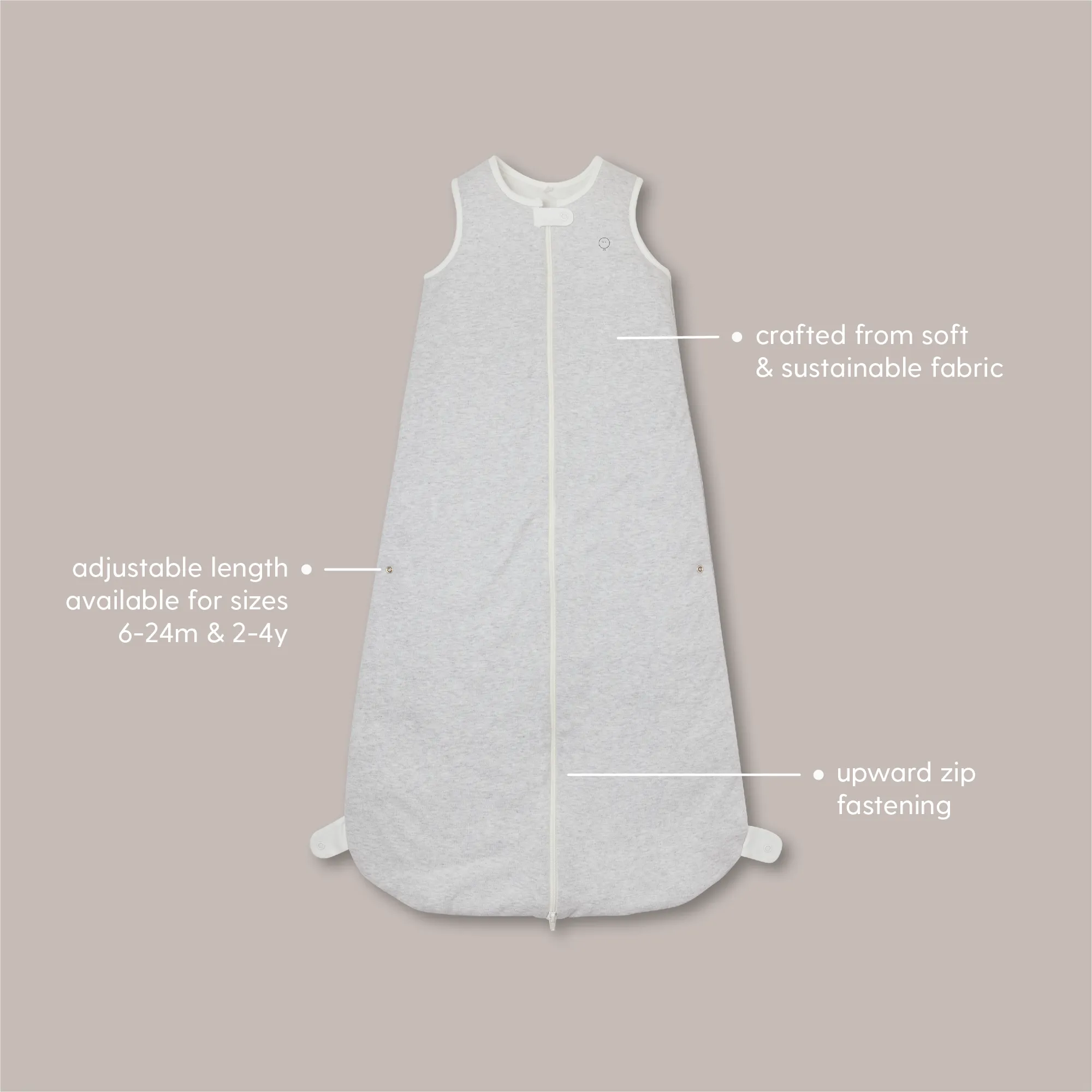 Floral Ribbed Front Opening Sleeping Bag 1.5 TOG