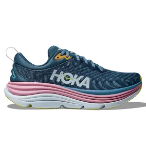 Womens Hoka Gaviota 5 Running Shoes in Real Teal/Shadow - Cushioned Supportive Sneakers