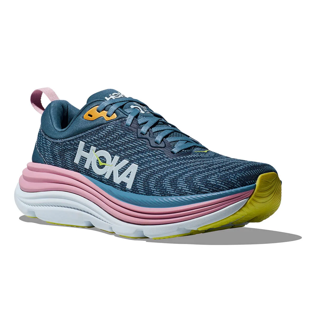 Womens Hoka Gaviota 5 Running Shoes in Real Teal/Shadow - Cushioned Supportive Sneakers