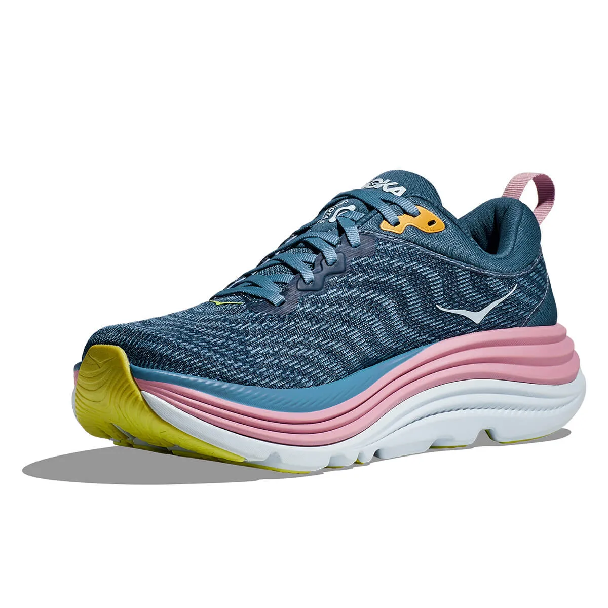 Womens Hoka Gaviota 5 Running Shoes in Real Teal/Shadow - Cushioned Supportive Sneakers