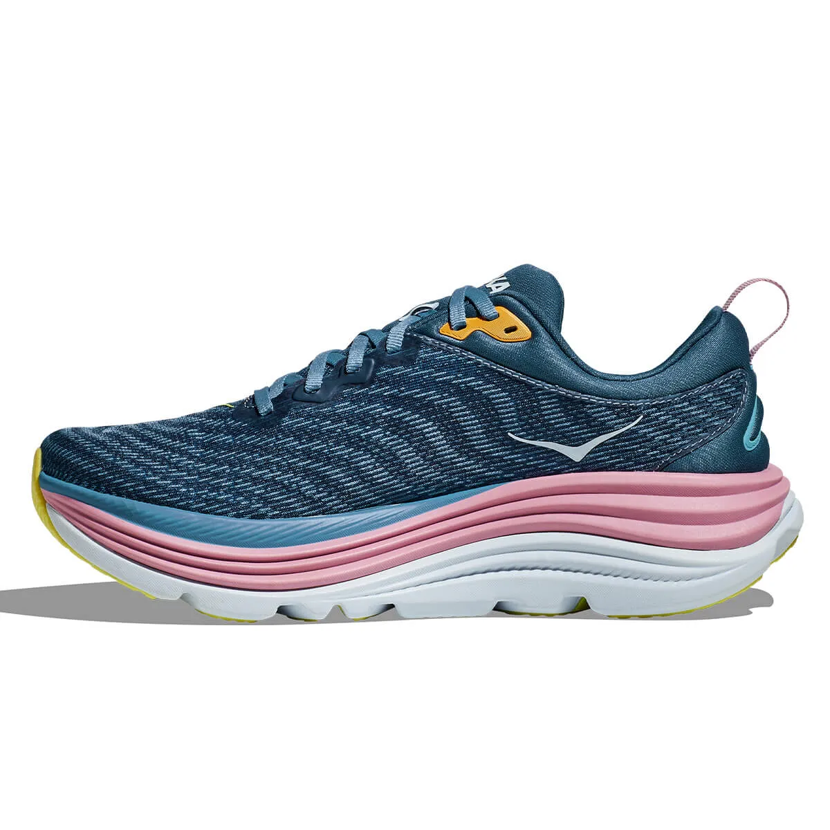 Womens Hoka Gaviota 5 Running Shoes in Real Teal/Shadow - Cushioned Supportive Sneakers